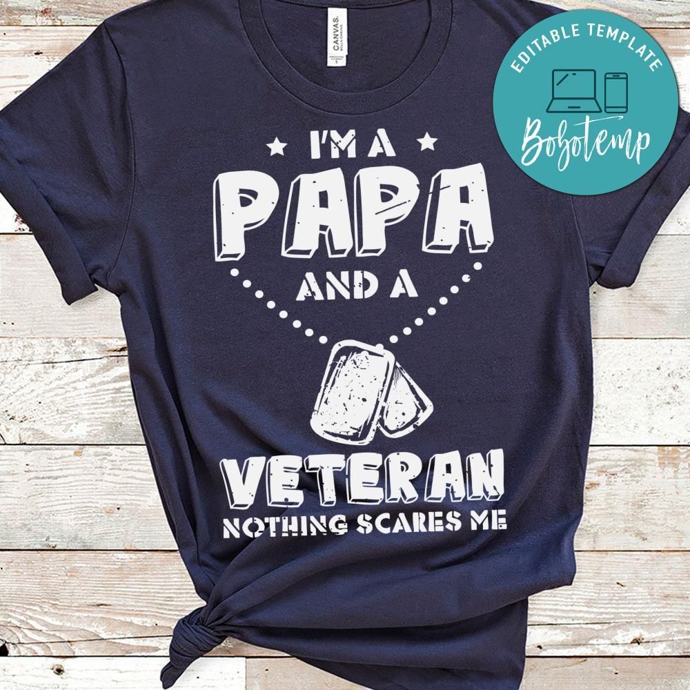 A Papa And A Veteran shirt