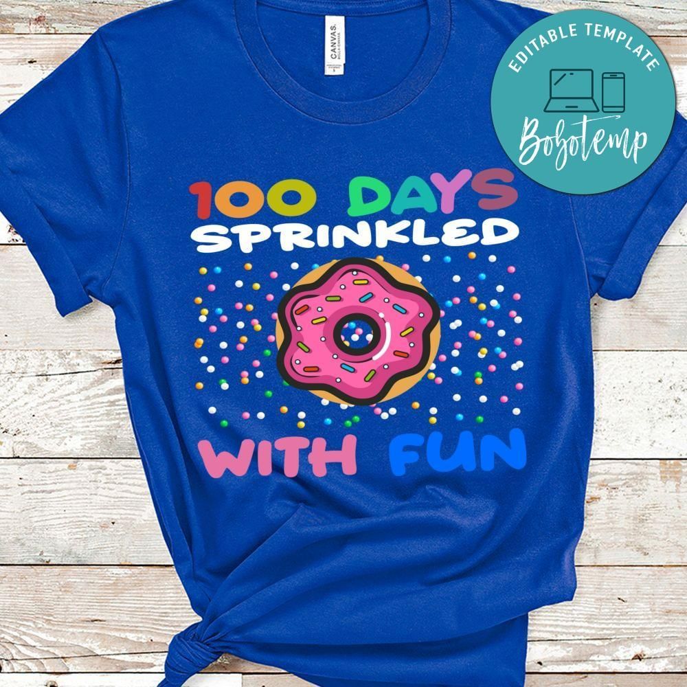 100 days sprinkled with fun shirt
