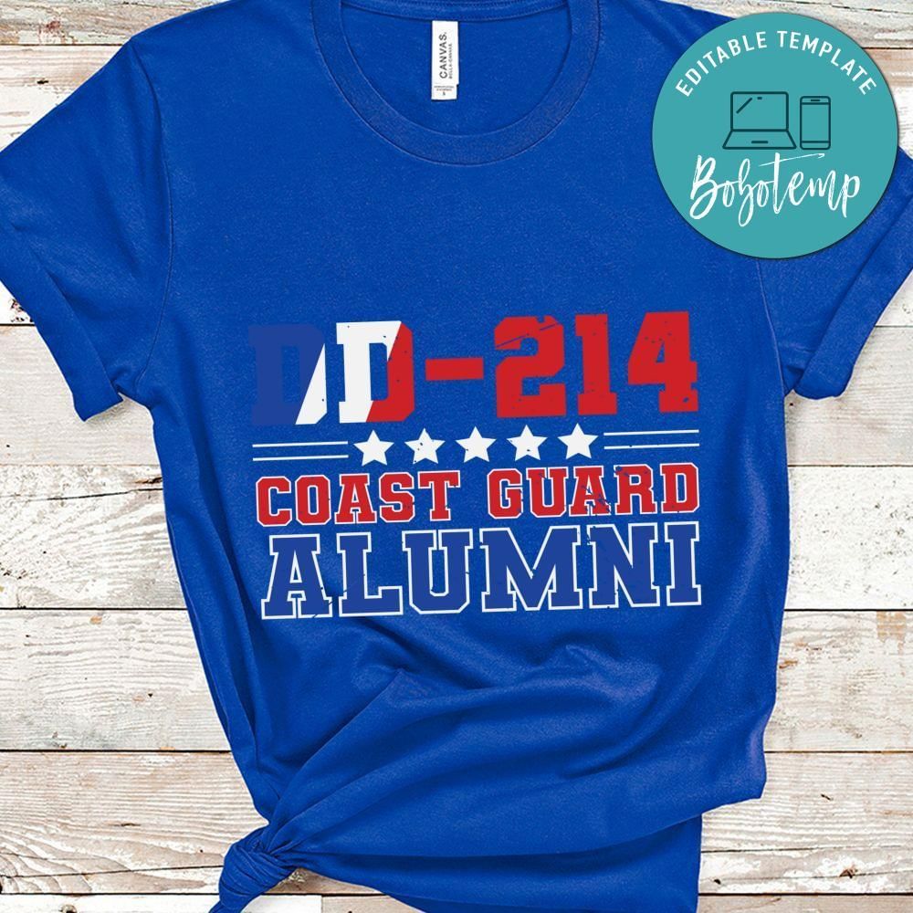 dd 214 coast guard alumni shirt