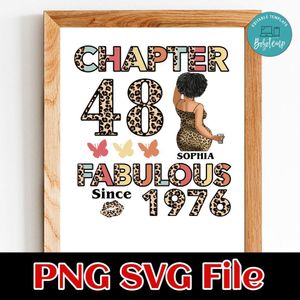 Chapter 48 fabulous since 1976 Customer Request PNG file template