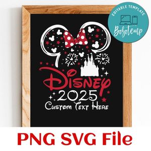 Disney 2025 Customer Request PNG file template