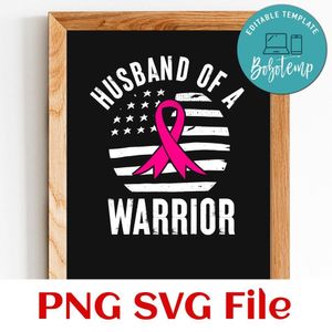 Husband Of A Warrior SVG PNG design template