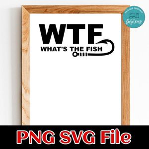 What's the fish SVG PNG Customizable Instant Download
