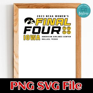 Final Four Iowa Hawkeyes SVG PNG Customizable Instant Download