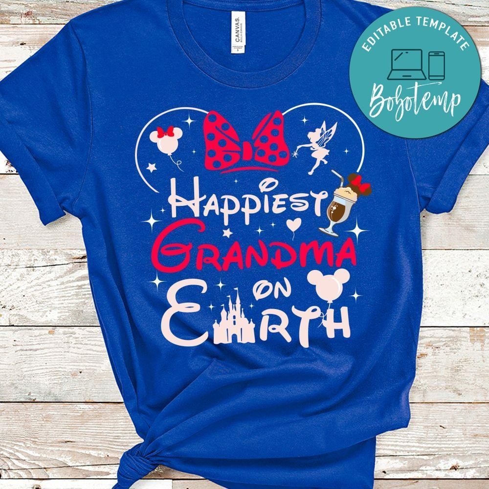 Happiest Grandma on Earth PNG file template