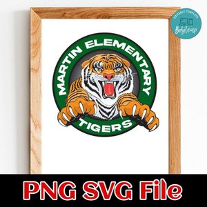 Tiger logo SVG PNG design template