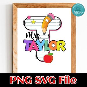 Back to school Custom Name 2 Customer Request PNG file template