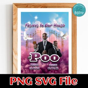 Memories Forever In Our Hearts PNG design template