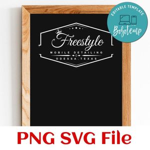 Logo freestyle Customer Request PNG file template