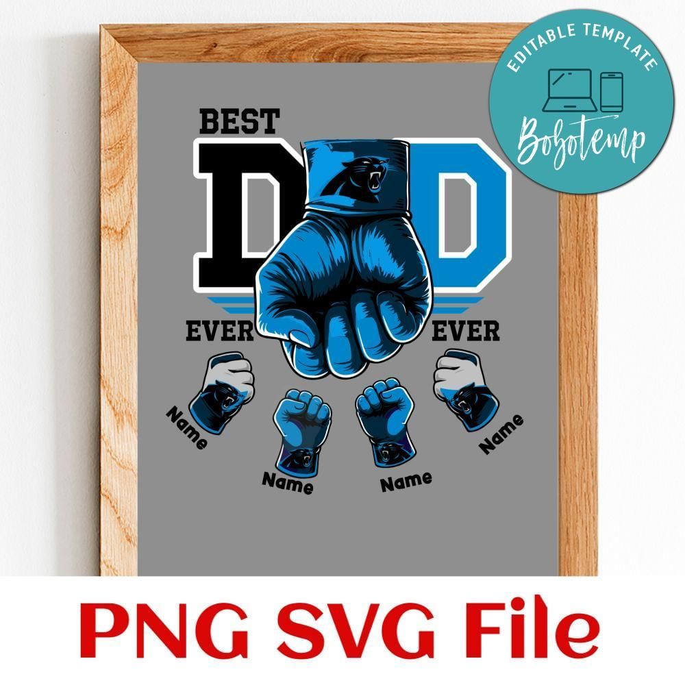 Daddy gang Carolina Panthers PNG file template