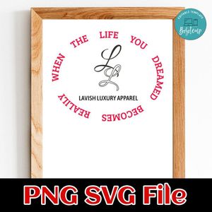 When the life you dreamed becomes realily PNG SVG file template