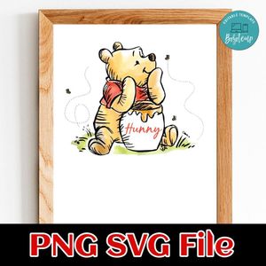 Pooh Honey PNG design template