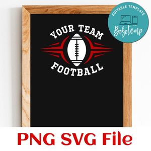 Football Custom Your team name SVG design template