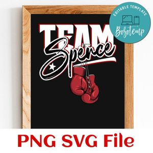 Team spence SVG PNG design template