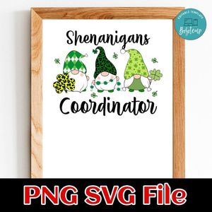 Shenanigans Coordinator Gnomes PNG SVG file template