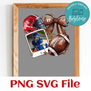 Custom Football Personalized Customer Request PNG file template