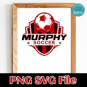 Murphy soccer SVG PNG design template