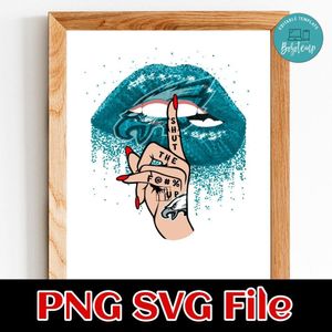 Philadelphia eagles lip shut the fuck up PNG design template