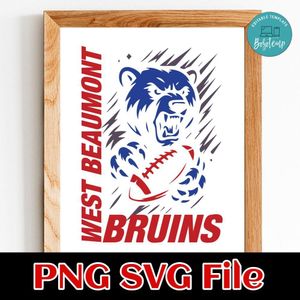West beaumont bruins Customer Request PNG file template