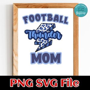 Football thunder PNG file template