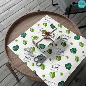 Personalised Wedding Gift Wrap Customizable