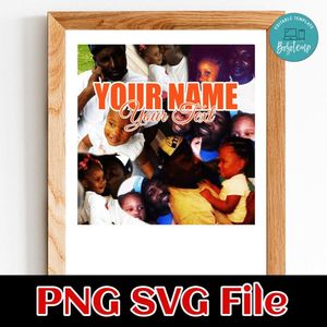 Family photo custom text Customer Request PNG file template