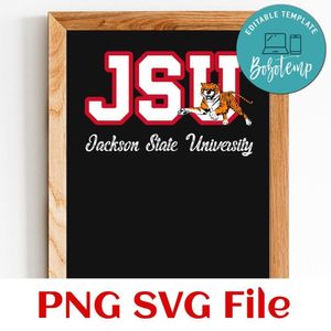 Jackson State University JSU PNG file template