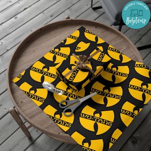 Personalised Wu Tang Clan Gift Wrap Customizable