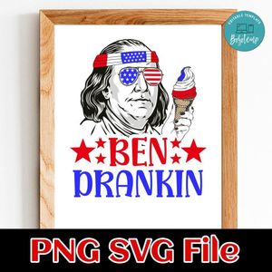 Ben Chilling 4th Of July SVG PNG design template
