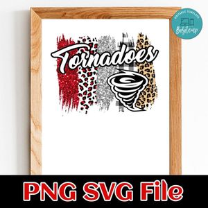 Team Blue Tornadoes Brush stroke PNG design template