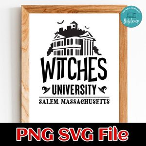 Wiccan Witches University SVG PNG design template
