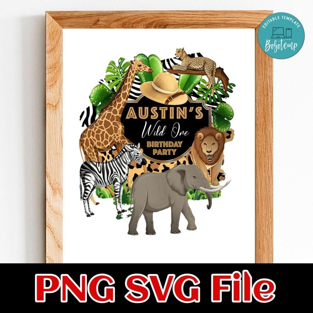 Safari birthday Customer Request PNG | Bobotemp