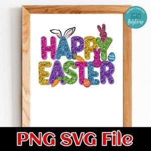 Happy Easter Customer Request PNG file template