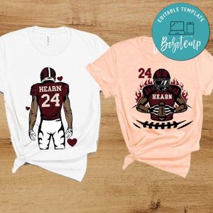 Personalized Football Player Customer Request PNG file template