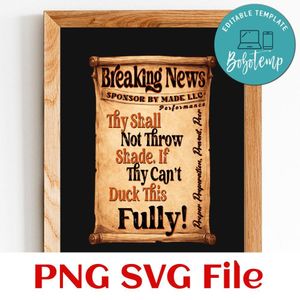 Vintage scroll Customer Request PNG file template