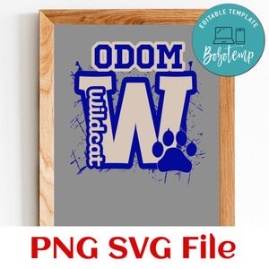 Wildcat Customer Request PNG file template