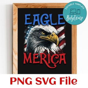 Eagle Merica PNG design template