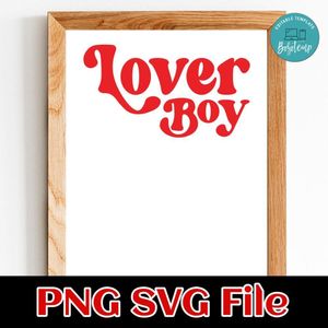Lover Boy PNG SVG file template