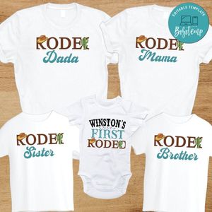 First rodeo Family Birthday Customer Request PNG file template