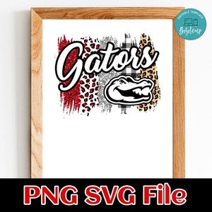 Team Blue Gators Brush stroke PNG design template