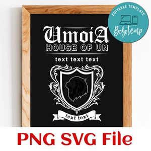 Umoja house of logo Customer Request PNG file template