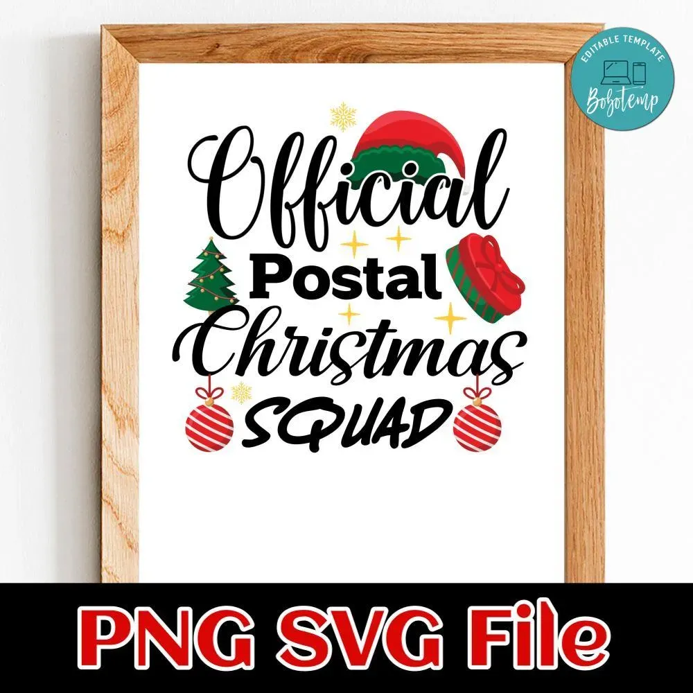 Official Postal Christmas Squad Customer Request PNG | Bobotemp