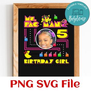 Ms pac man Customer Request PNG file template
