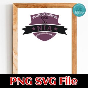 House Of Purpose Intentional Existence NIA PNG SVG design template