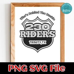 230 Riders badge PNG SVG design template