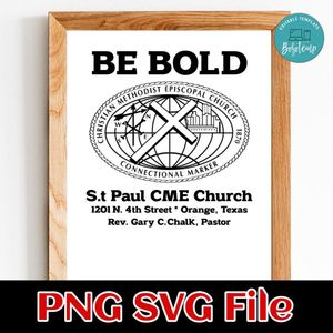 Christian Methodist Episcopal Church logo Customer Request PNG file template