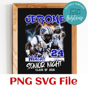 Class of 2026 personally football Customer Request PNG file template