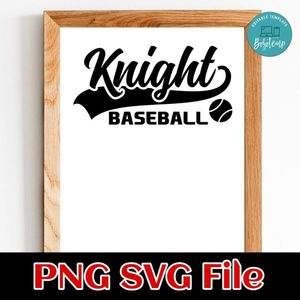 Baseball swoosh team name svg png SVG PNG Customizable Instant Download