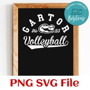 Gators Volleyball Team SVG Customizable