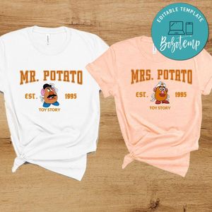 Mr Potato Head Couple PNG file template
